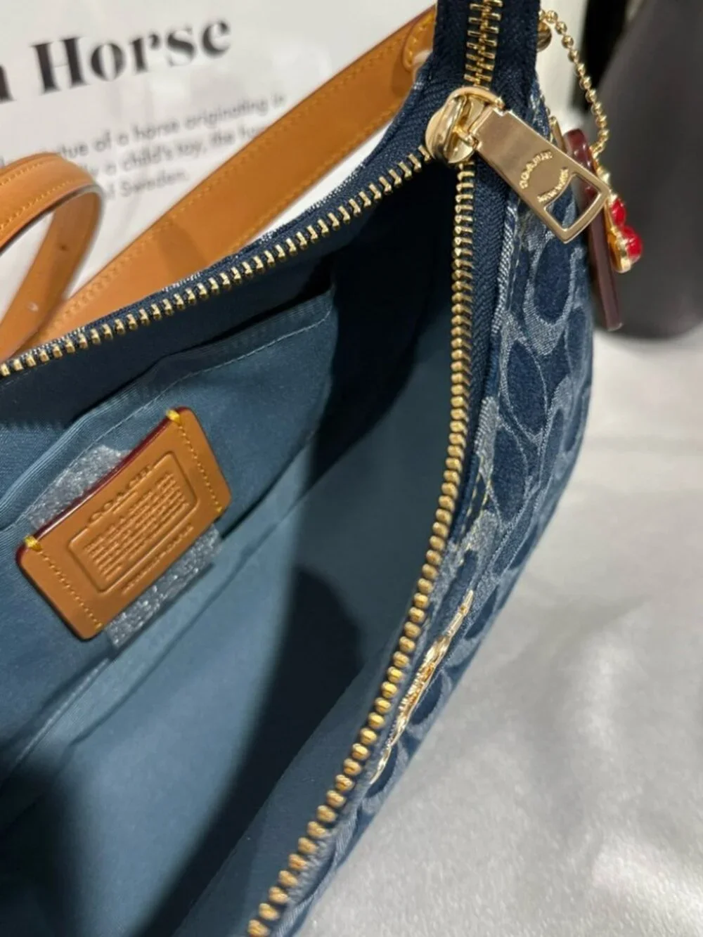 COACH Teri Shoulder Bag In Signature Denim CAF82